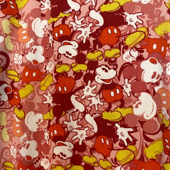 LuLaRoe X Disney T&C Red Multicolor Mickey Mouse Leggings Women Sz S - Picture 7 of 7